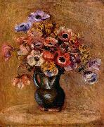 Pierre-Auguste Renoir Stilleben mit Anemonen oil painting on canvas